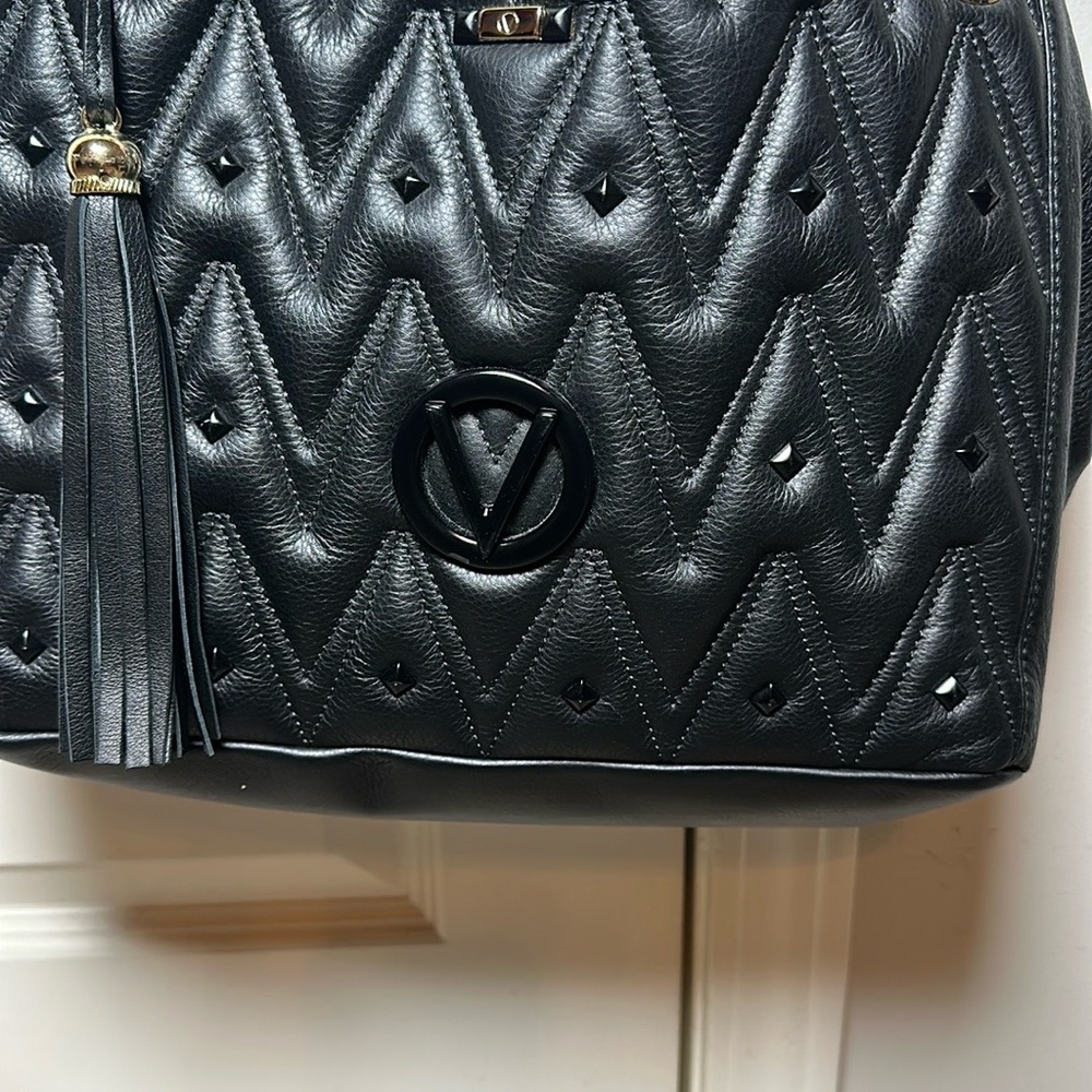 Valentino Black Quilted Handbag - Picture 5 of 11